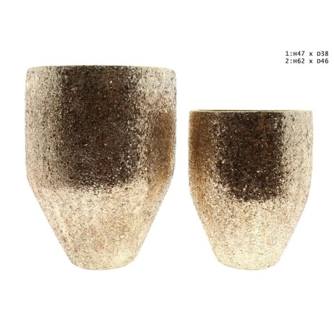VASO BALEARI SET 2 H.62 D.46 ORO